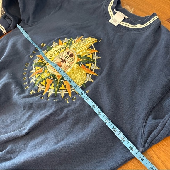 WDW Vintage Disney World Showcase Parks Embroidered Crewneck Sweatshirt - Picture 6 of 10